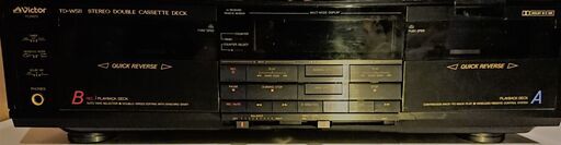 ダブルカセットデッキ　VICTOR TD-W511　リモコン付き