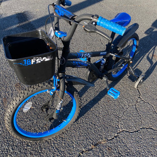 子供18インチ補助輪付自転車　すごく美品です。
