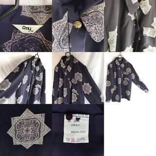 曼荼羅柄vintageブラウス/個性派/モード/古着/レトロ/の画像