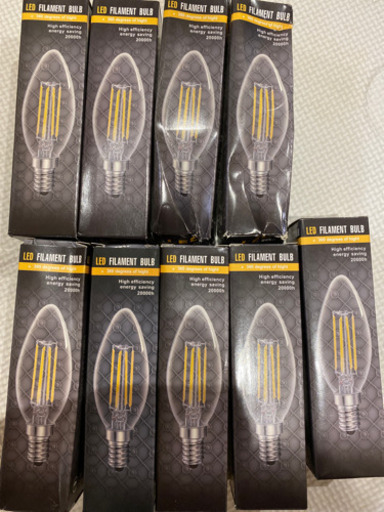 シャンデリア LED電球 9個