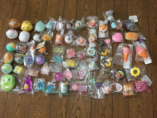③【全て新品・送料込】スクイーズ、リラックマ、すみっコぐらしなど72点まとめ売り
