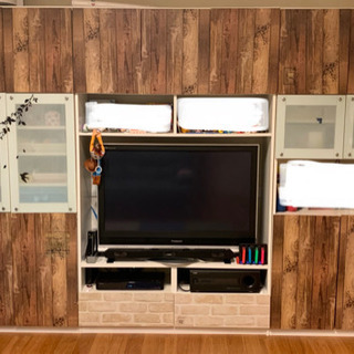 壁面テレビ収納差し上げます。の画像