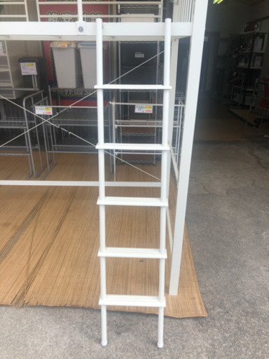 【リサイクルサービス八光　田上店　配達・設置OK】ニトリ　ホワイトシングルロフトベッド