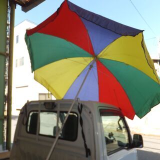 ビーチ キャンプ アウトドア レジャー 用品 日除け 傘 パラソル 大きめ サイズ 無料の画像