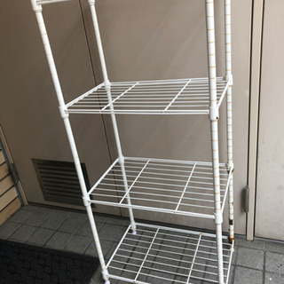 ニトリ　スチール　ワイヤー　ラック　LT幅45cm　3段(WH)...
