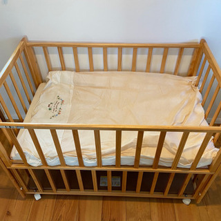 カトージ　KATOJI ベビーベッド　＋ベビー布団の画像
