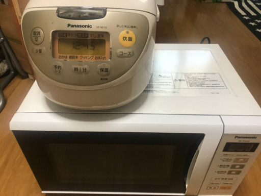 電子レンジ、炊飯器