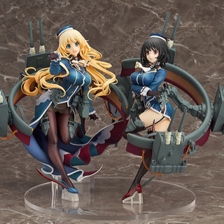 ［新品フルセット］艦これ　ワンホビ　 修正台座付　愛宕＋高雄 重...