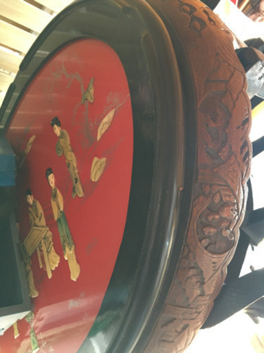 中国　骨董　机　椅子6客セット