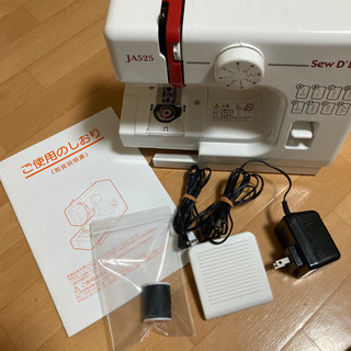JANOME ジャノメ コンパクト電動ミシン JA525 