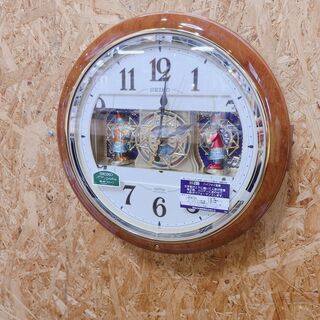 SEIKO 掛け時計 ウエーブシンフォニー 電波時計 ツイン・パ からくり RE559Bの画像