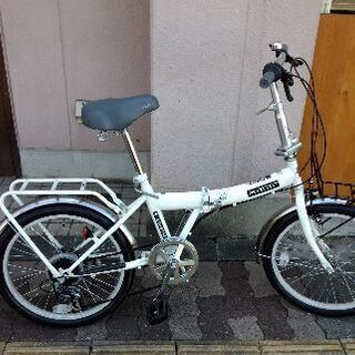 RIDGETOP 20吋折り畳み自転車 外装6段/ホワイト