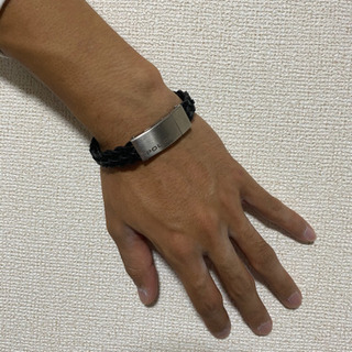 POLICE ブレスレット　レザー　メンズ
