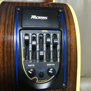 [受け渡し者決定］Morris S20 エレアコギターコーラス付きの画像