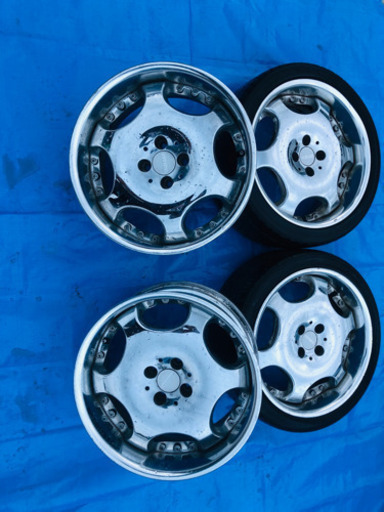 シャレン エンケイAME ホイール2本 タイヤ2本 4本セット 17インチ