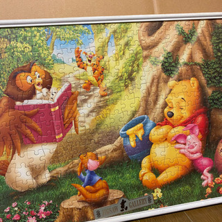 くまのプーさん　パズル　完成品　額つきの画像