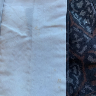 結城紬　アンサンブル　仕付け糸つき未使用の画像