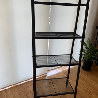 イケア　シェルフユニット　ダークグレー
