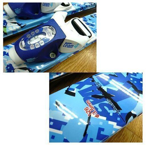 ジュニアスキー3点セット 126cm 子供用スキー ビンディング 板