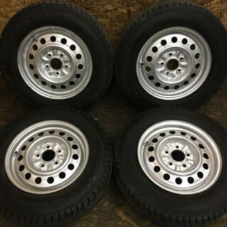 【YOKOHAMA GEOLANDAR i/T-S 175/80R15】スタッドレス【スチールホイール 15インチ 5.5J5HPCD114.3】バリ溝 (VTB260) クレジットカード QR決済可能
