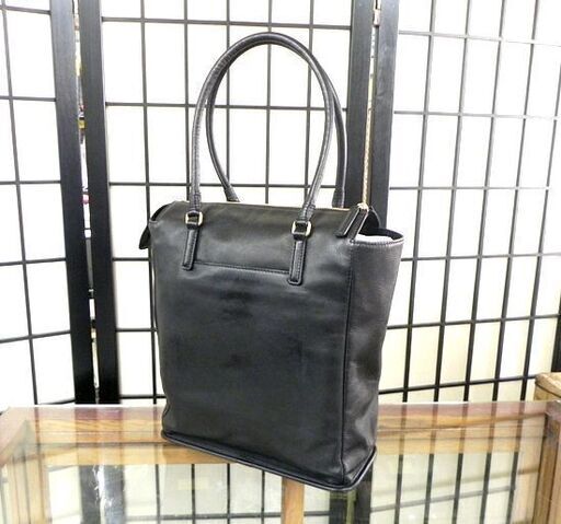 美品 土屋鞄 プリソワ トート ブラック 黒 縦型トートバッグ ソフテア 本牛革 ☆ PayPay(ペイペイ)決済可能 ☆ 札幌市 白石区 東札幌 ☆ アウトレットモノハウス