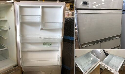美品【 TOSHIBA 】東芝 426L 5ドア 冷凍冷蔵庫 優美なクリアガラスドアモデル タッチドアオープン まんなか野菜室  GR