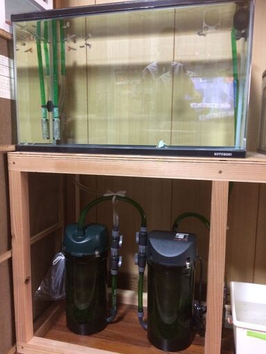 エーハイムフィルター、水槽セット