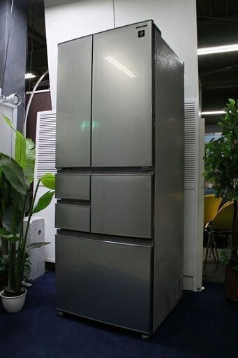 R2139) SHARP ｼｬｰﾌﾟ 6ﾄﾞｱ冷凍冷蔵庫 502L 大容量ﾒｶﾞﾌﾘｰｻﾞｰ170L ﾌﾟﾗｽﾞﾏｸﾗｽﾀｰ SJ-F502F-S ｼｬｲﾝｼﾙﾊﾞｰ 2020年製! 冷蔵庫 店頭取引大歓迎♪
