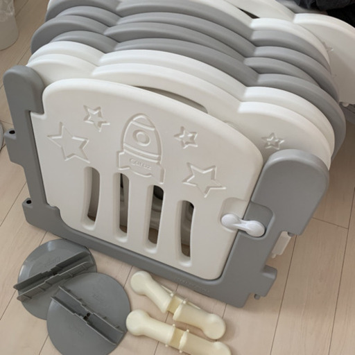 caraz カラズ　ベビーサークル  10枚 スタンド4個