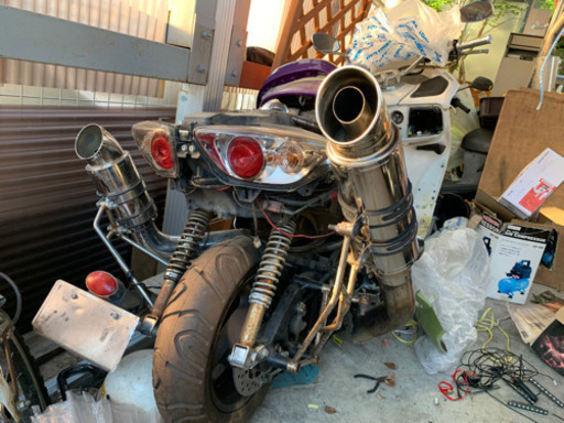 MF08後期にて使用　マフラーとエアクリの2点セット