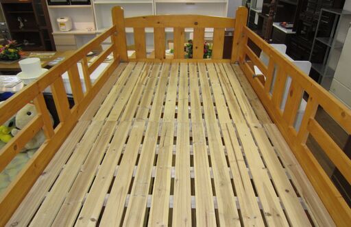 R222 木製２段ベッド 天然木 二段ベッド 良品