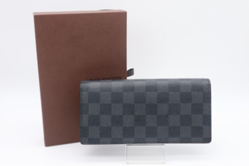 《LOUIS VUITTON/ダミエ ポルトフォイユ ブラザ》Bランク ブラック