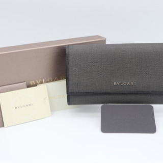 《BVLGARI/ウィークエンド 二つ折り長財布》ABランク 美...