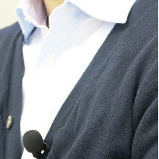 TVCM、WebCMの録音、音声、ピンマイク装着の画像
