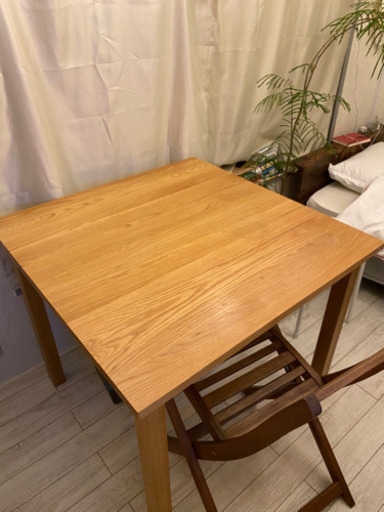 無印良品　無垢材　オーク材　ダイニングテーブル