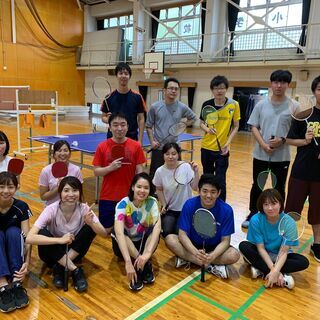 3月13日　日曜　18時から21時　バドミントン＆卓球　初心者の...