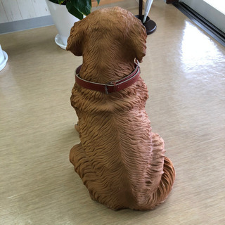 当店に番犬がやってきました😄わんチャン置物✨樹脂製・高さ57ｃｍの画像