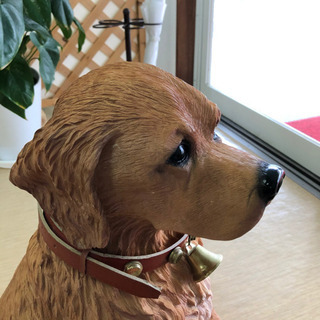 当店に番犬がやってきました😄わんチャン置物✨樹脂製・高さ57ｃｍの画像