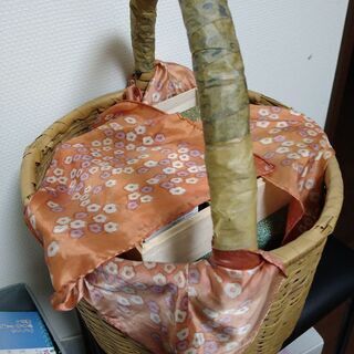 【募集中😢】サザエさん的なカゴ（籐）🧶