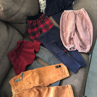 女の子　パンツ100  秋冬セット