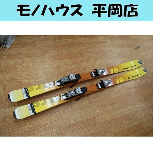 150cm SALOMON カービングスキー VERSE 5 LITE イエロー系 ビンディング付き LOOK バース ルック サロモン ☆ PayPay(ペイペイ)決済可能 ☆ 札幌市 清田区 平岡