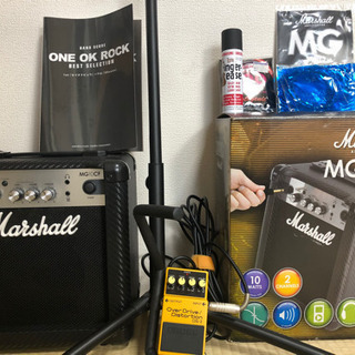 値下げ マーシャルアンプ+ギターエフェクター+ギタースタンド等