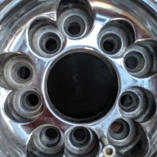 メッキ◆フィン　ホイール・タイヤ　セット7Jx17+45　100/114.3-5H　マルチ 215/50　トヨタ車使用の画像