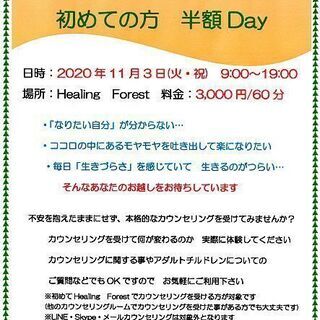 11/3　面談カウンセリング 初めての方　半額Day(アダルトチ...