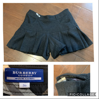 バーバリー ロンドン ブルーレーベル 女性用 ショートパンツ 36 ダークグレーの画像