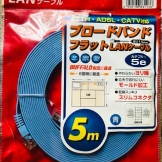💻バッファロー ストレートLANケーブル 5m 未開封