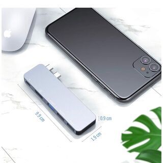 新品★ USB Type C ハブ 5in1 変換　急速充電 高速データ転送の画像