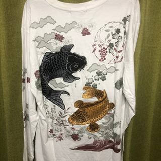 和柄　長袖Tシャツ　2の画像