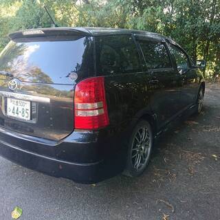 トヨタウィッシュ　ＡＴ　黒　現状渡し　3列シート　7人乗り　キーレス　ナビ付  エンケイ18アルミ            の画像