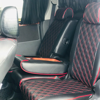 トヨタ ヴォクシー H19 ZRR75G 4WD 電動スライドドア HID ETC HDDナビ ヘッドレストモニター シートカバー バックカメラ 2年車検付の画像